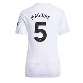 Dámské fotbalový oblečení Manchester United Harry Maguire #5 Venkovní košile 2025-26 Krátkým Rukávem